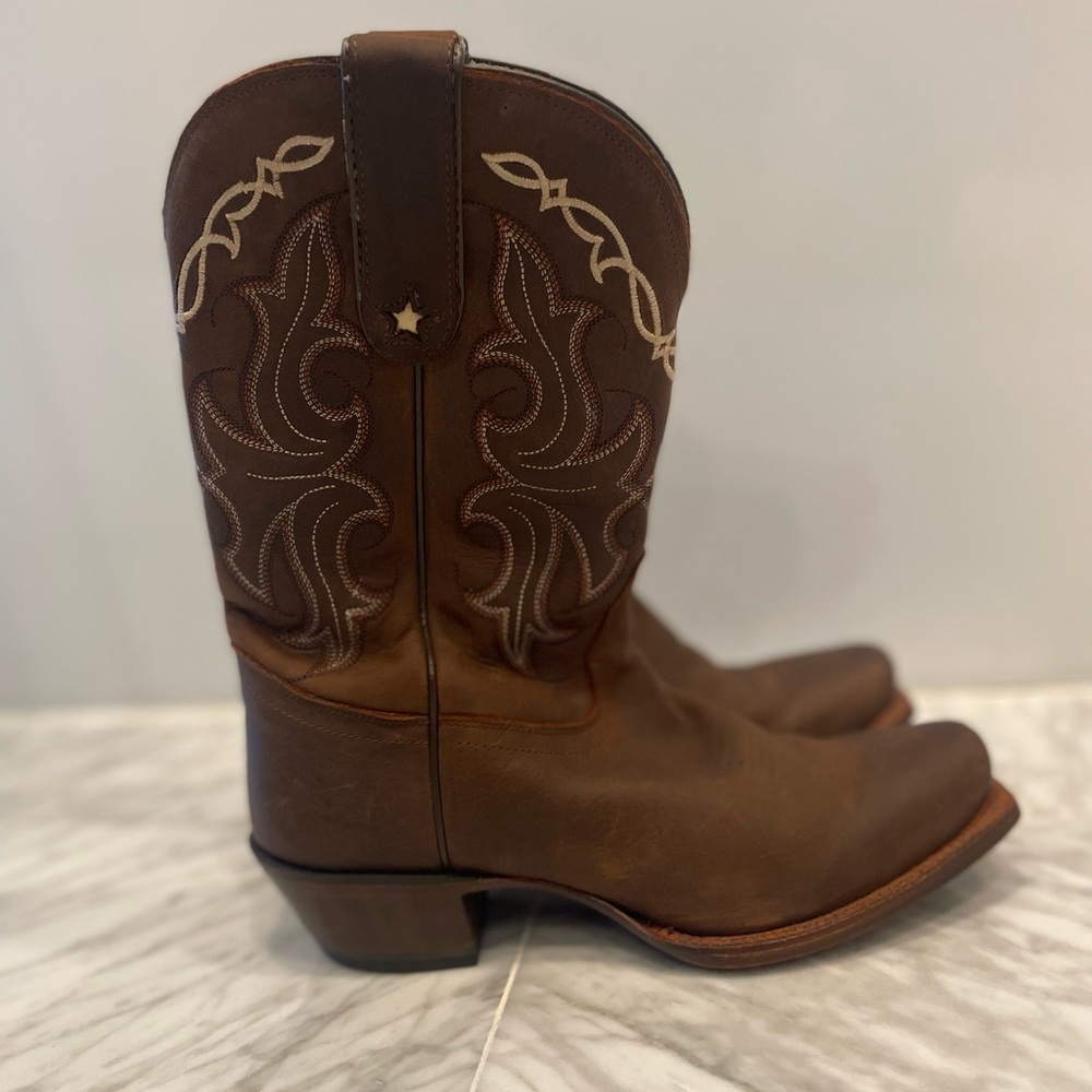 Tony Lama Cowboy Boots Brown